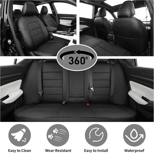 EKR Custom Fit Leather Seat Covers for Nissan Altima Sedan Models