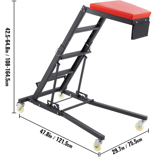 SucceBuy Adjustable Automotive Topside Creeper for Comfortable Engine Repair