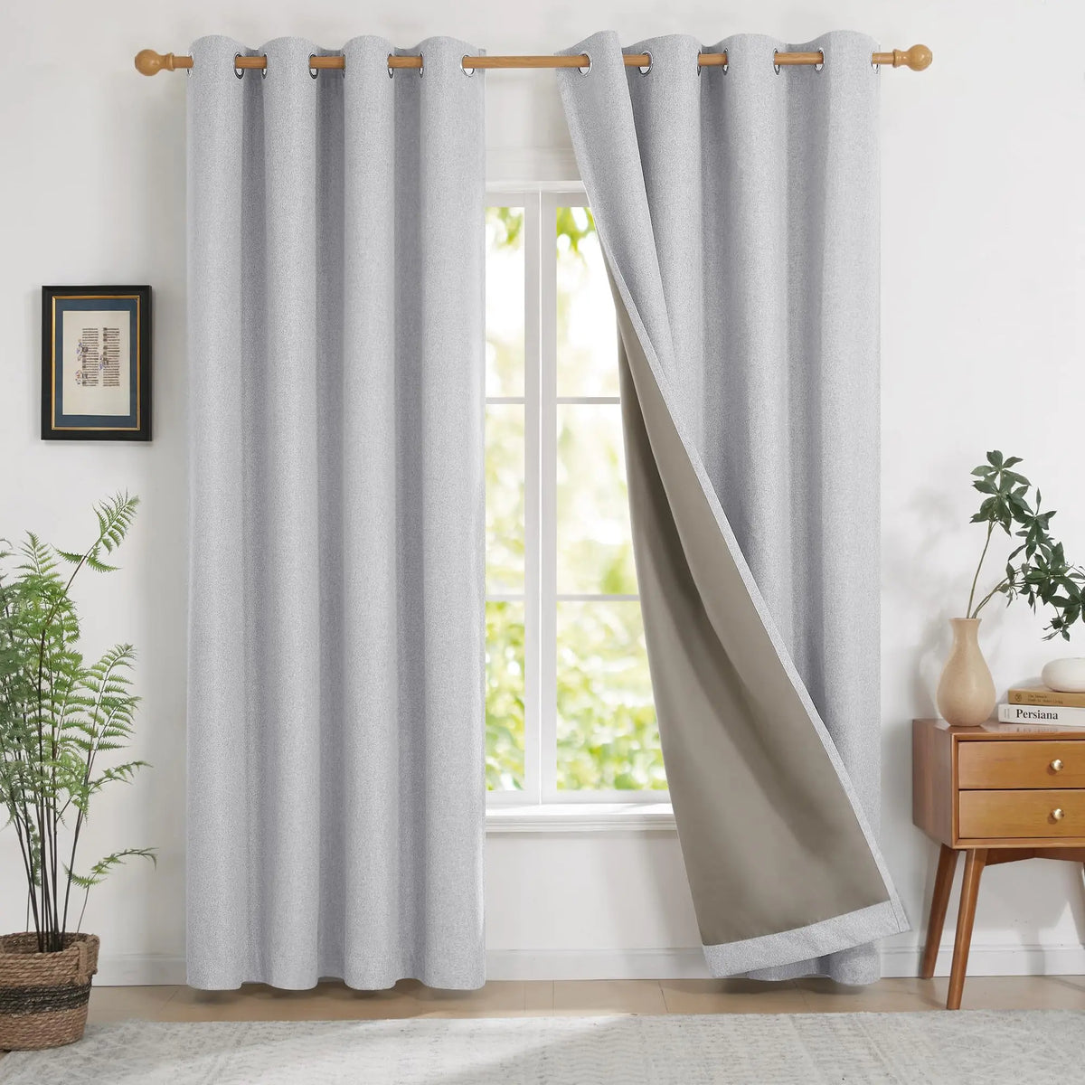 Blackout Soundproof Curtains For French Windows And Bedrooms