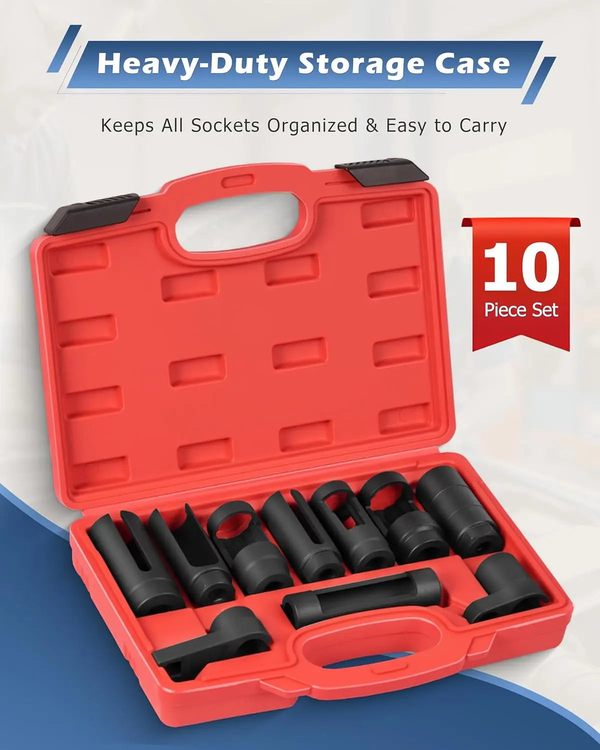 Universal Oxygen Sensor Socket Set for Automotive Removal and Installation