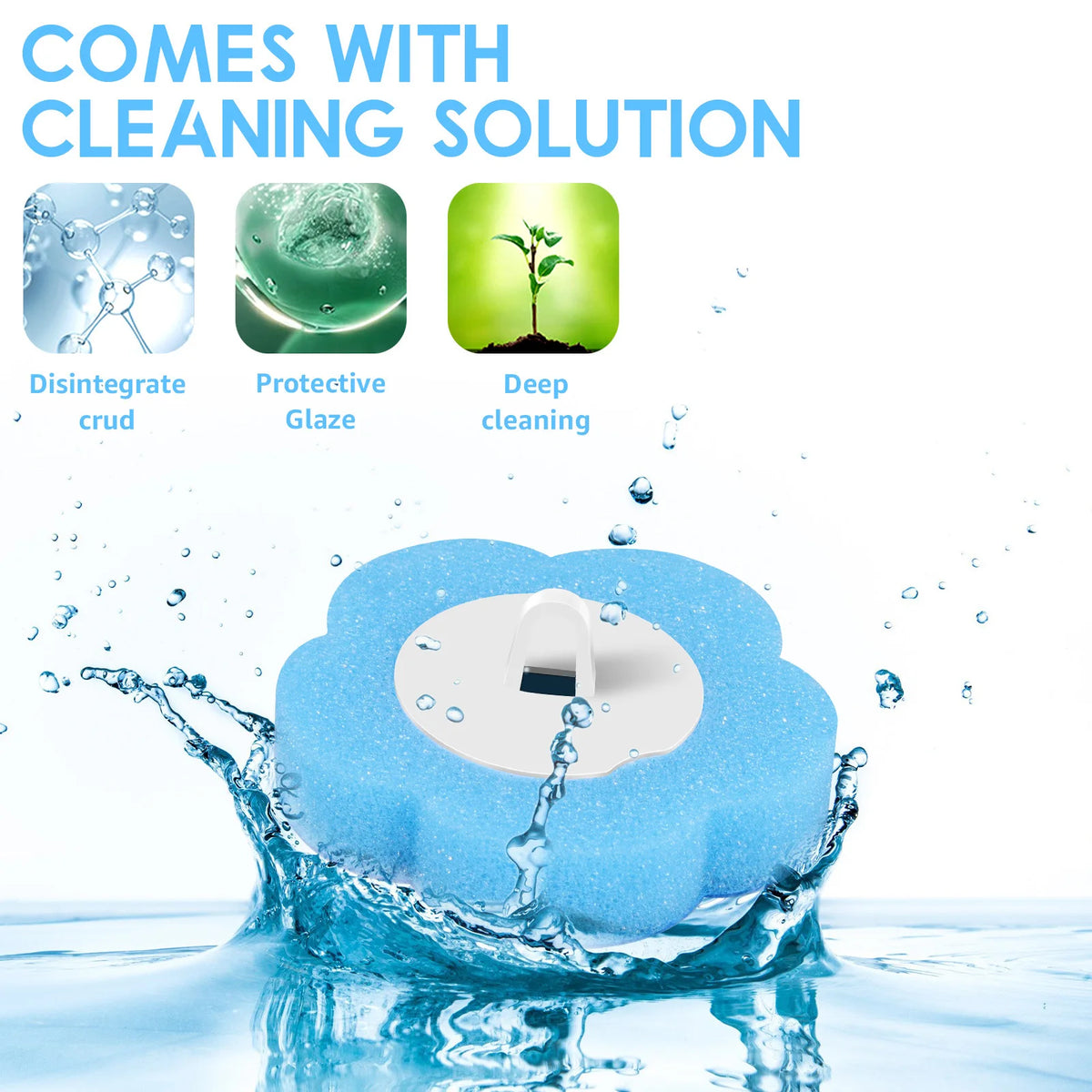 Willstar Disposable Toilet Wand Sponge Brush Head Refills
