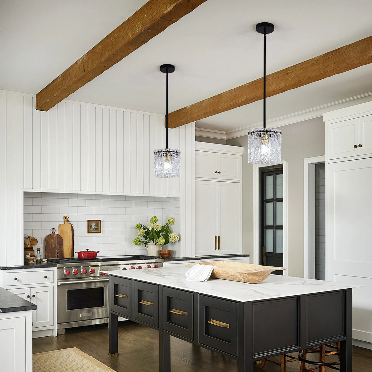 GreeLustr Crystal Glass Pendant Ceiling Light Modern Home Lighting
