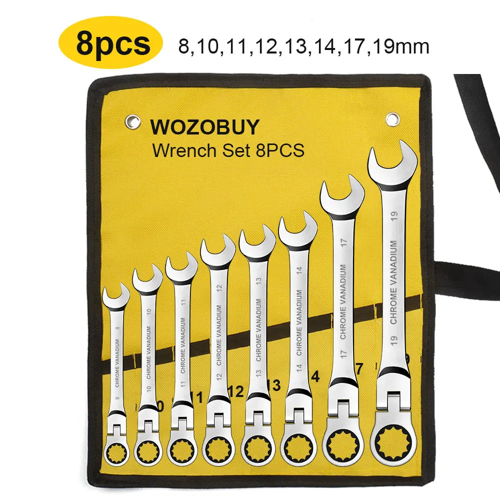 Double End Ratchet Wrench Set For Garage And DIY Repairs