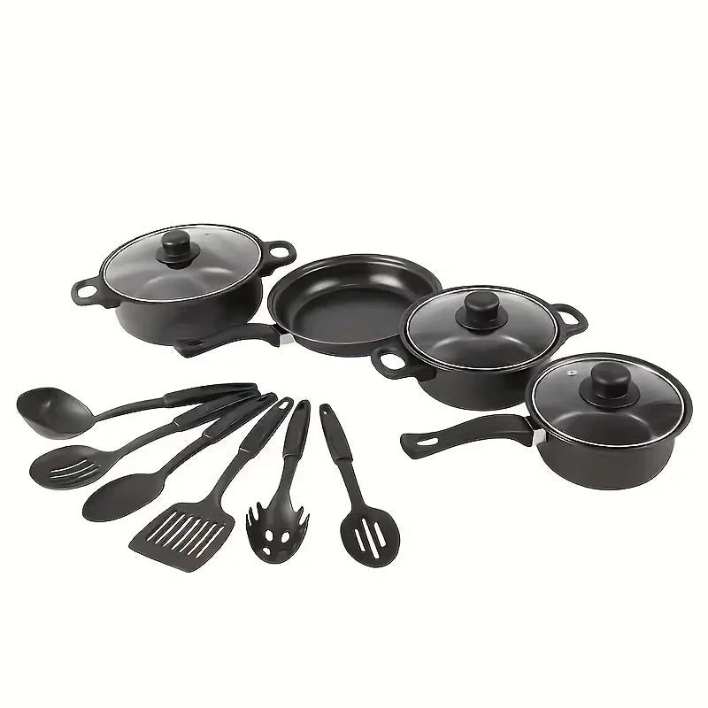 AEHOME Stainless Steel Nonstick Cookware Set For Kitchen And Camping
