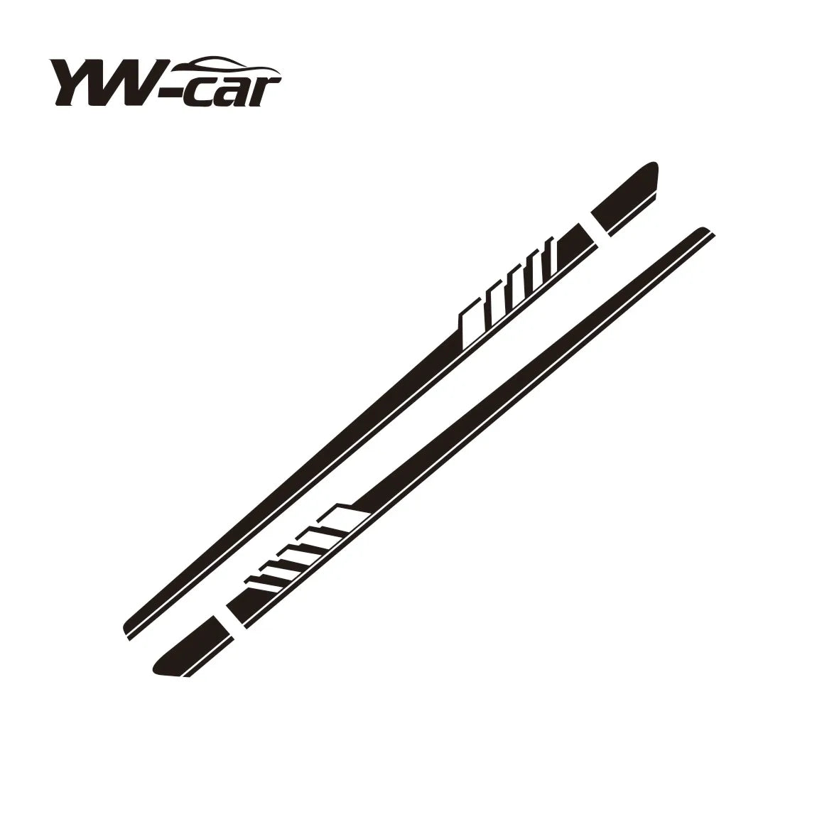 Racing Sport Car Door Side Skirt Stickers for Audi Vehicles