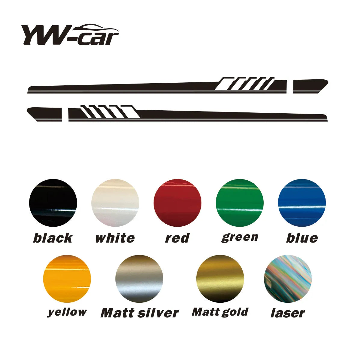 Racing Sport Car Door Side Skirt Stickers for Audi Vehicles
