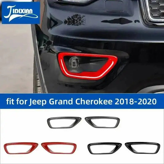 JIDIXIAN Front Fog Light Cover Stickers For Jeep Grand Cherokee