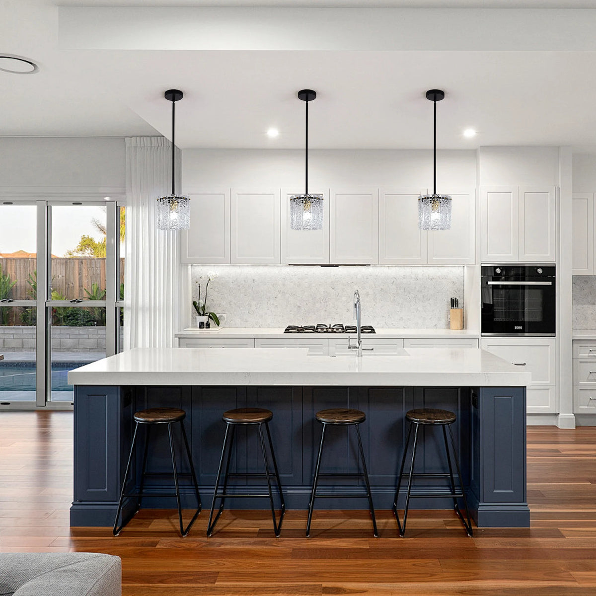 GreeLustr Crystal Glass Pendant Ceiling Light Modern Home Lighting