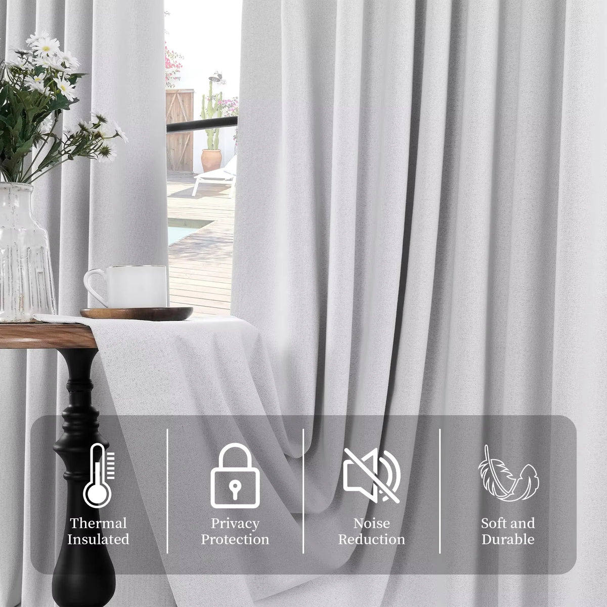 310cm Height Custom Made 100% Blackout White Living Room Window Curtains Bedroom Curtains Drapes Solid Color Kitchen Curtain