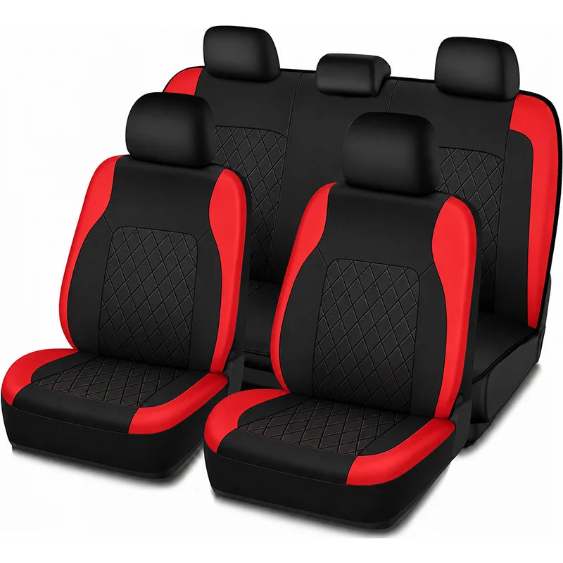 AUTOYOUTH Artificial Leather Car Seat Covers for Interior Protection