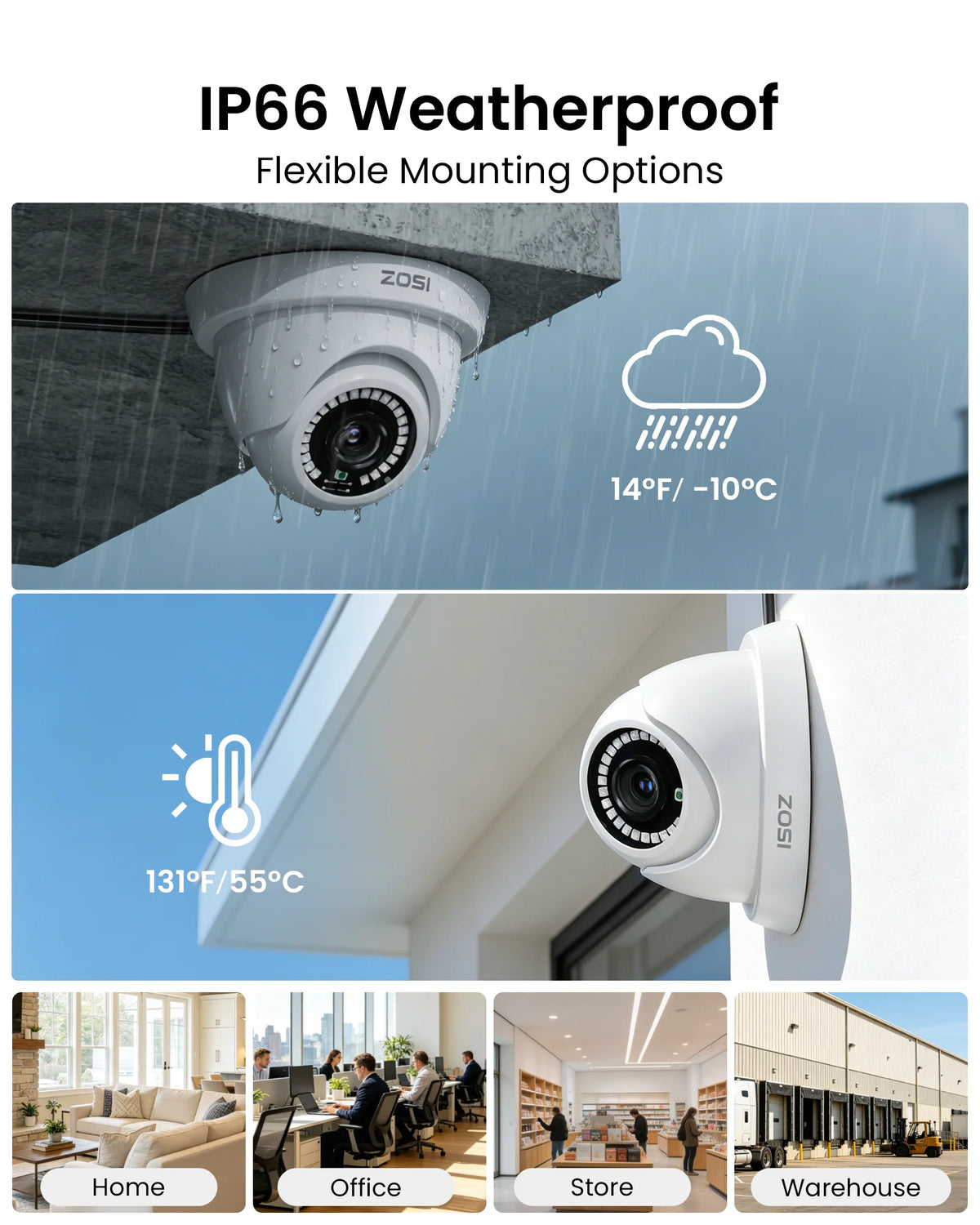 ZOSI Security Camera System With AI Detection And Night Vision