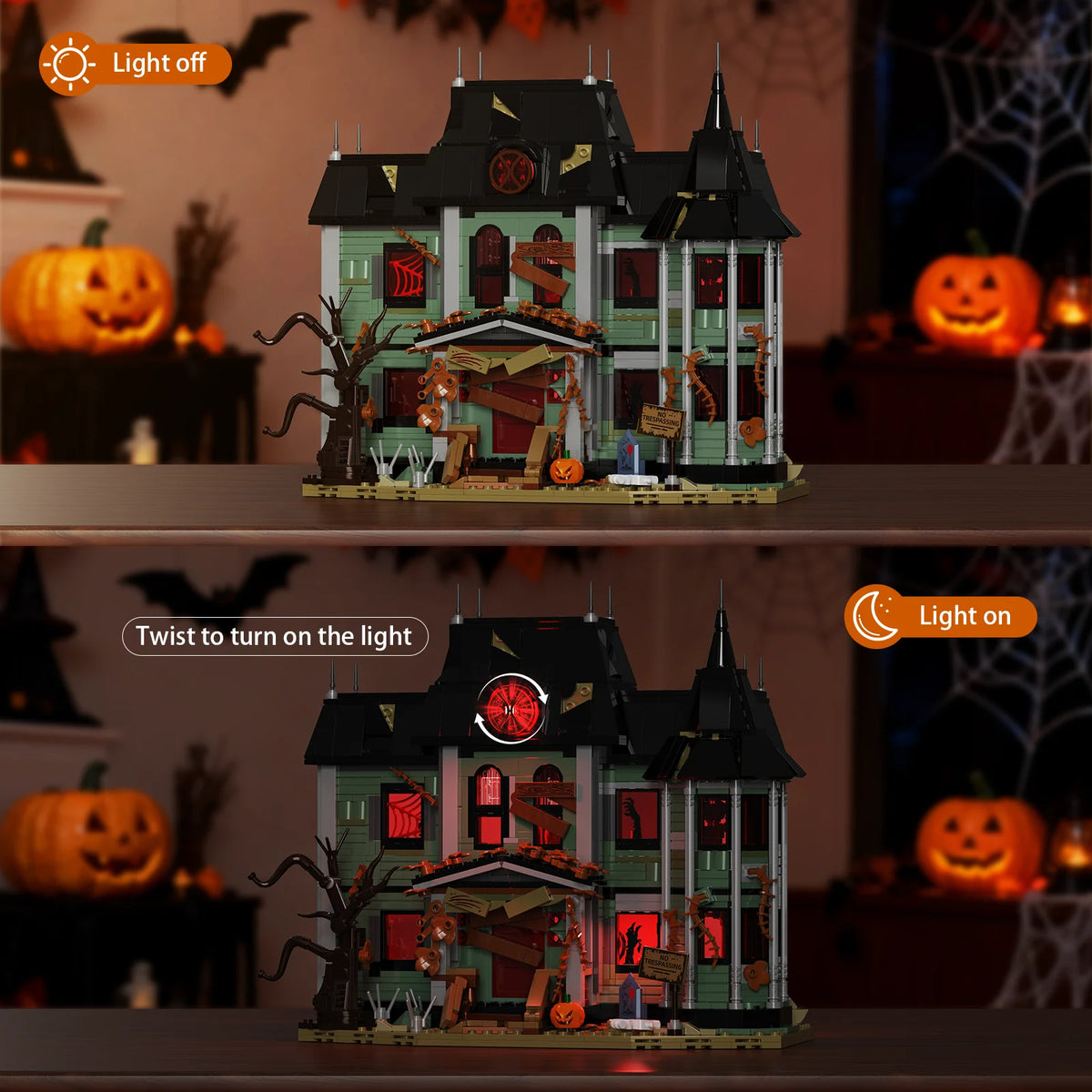 Haunted Mansion Building Blocks Set for Halloween Collectors