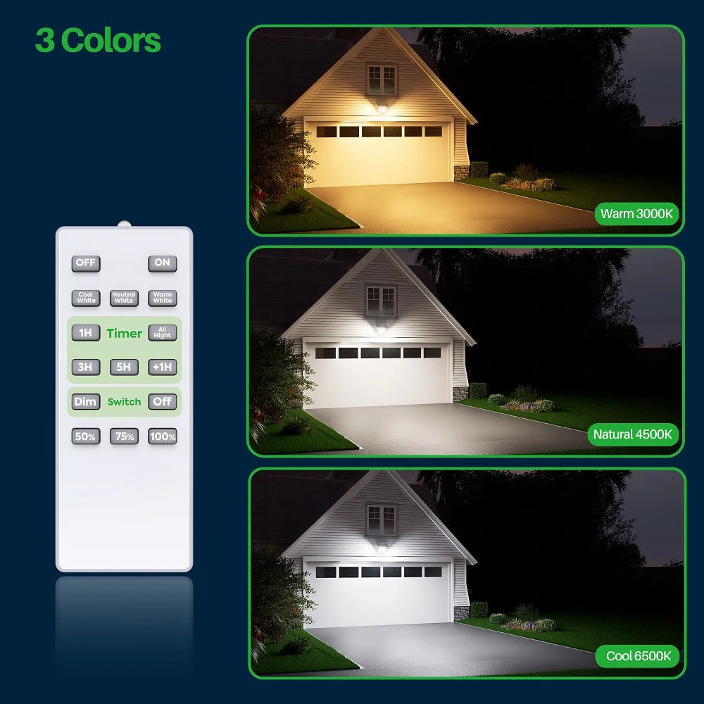 Intelamp Solar Outdoor Lights With Three Lighting Modes For Gardens