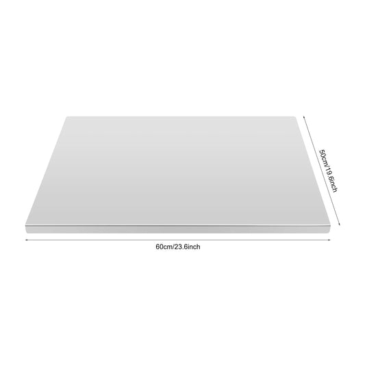 Stainless Steel Chopping Board With Folded Edge For Kitchen Prep