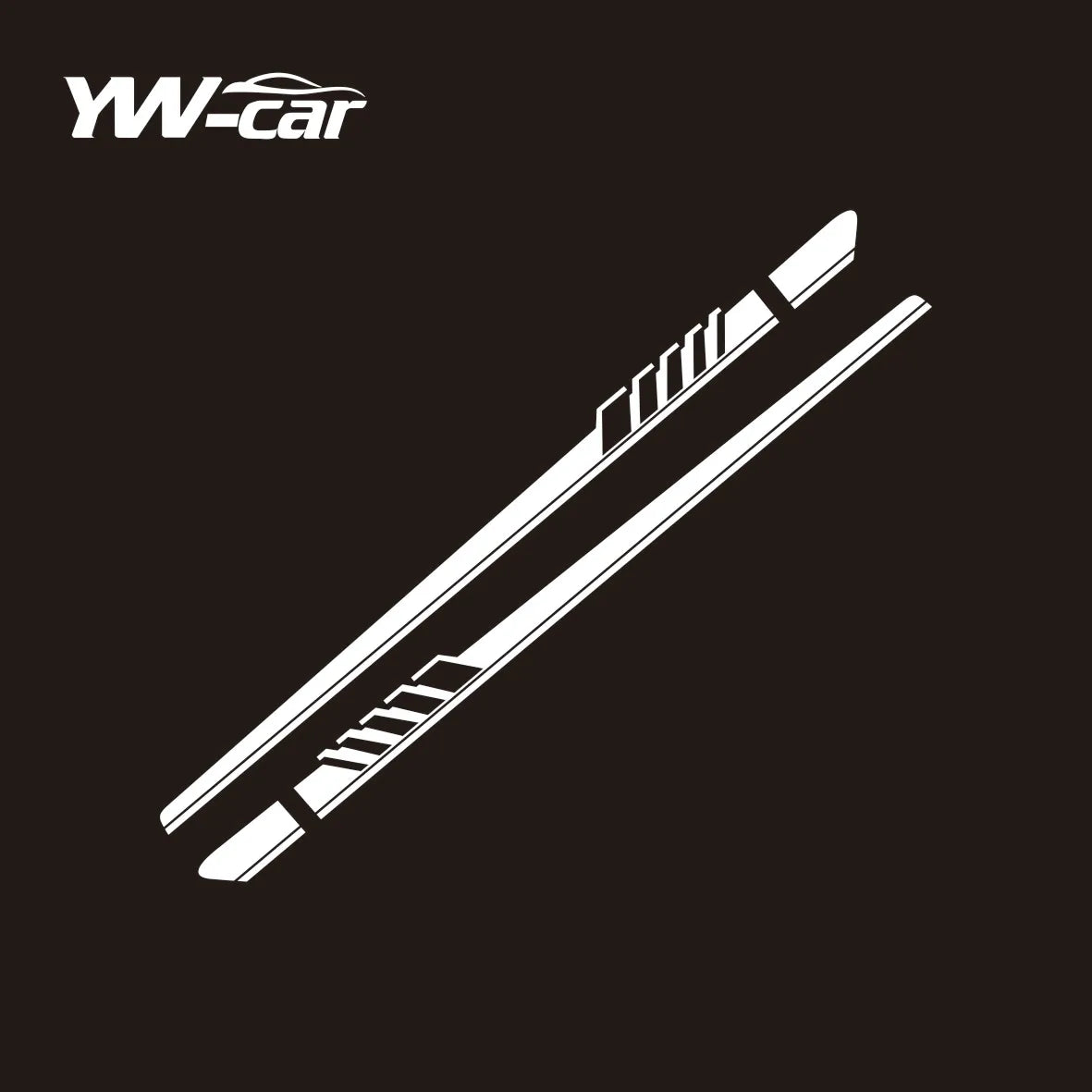 Racing Sport Car Door Side Skirt Stickers for Audi Vehicles