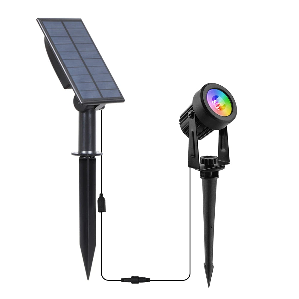 T-sunrise Solar LED Outdoor Light IP65 Waterproof Garden Decoration Lights RGB Warm/Cold White Landscape Yard Lighting Lamps