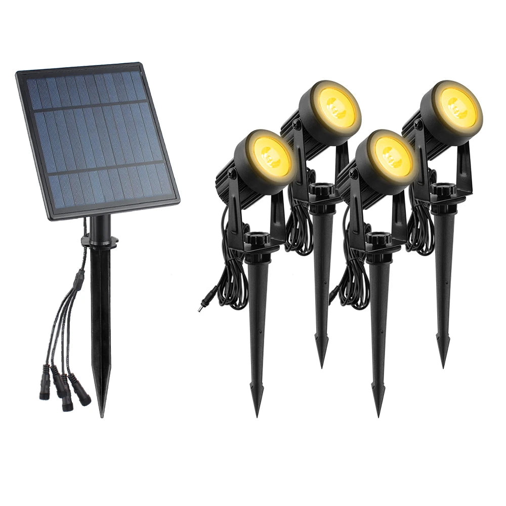 T-sunrise Solar LED Outdoor Light IP65 Waterproof Garden Decoration Lights RGB Warm/Cold White Landscape Yard Lighting Lamps