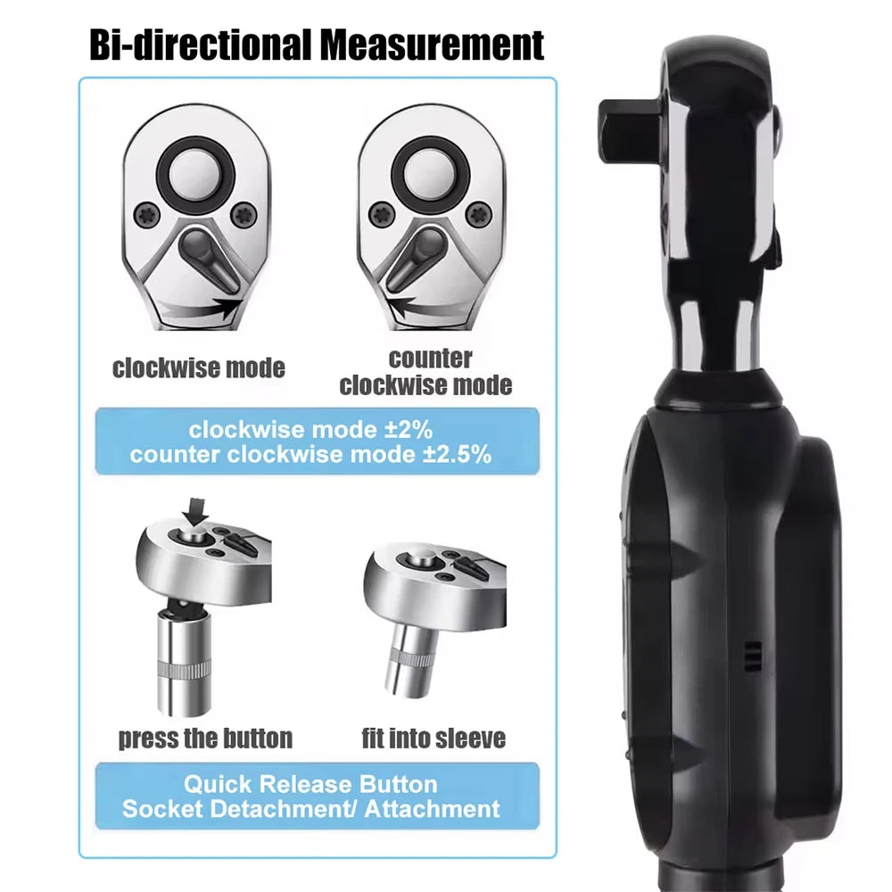 GOYOJO Digital Torque Wrench With LED Alerts For Precise Fastening