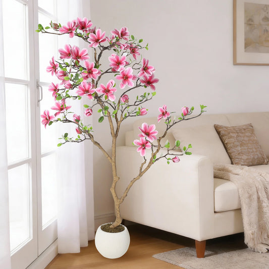 HiMISS Artificial Magnolia Tree For Indoor Home Decor