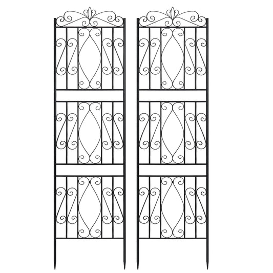 Metal Garden Trellis For Climbing Plants And Decorative Support