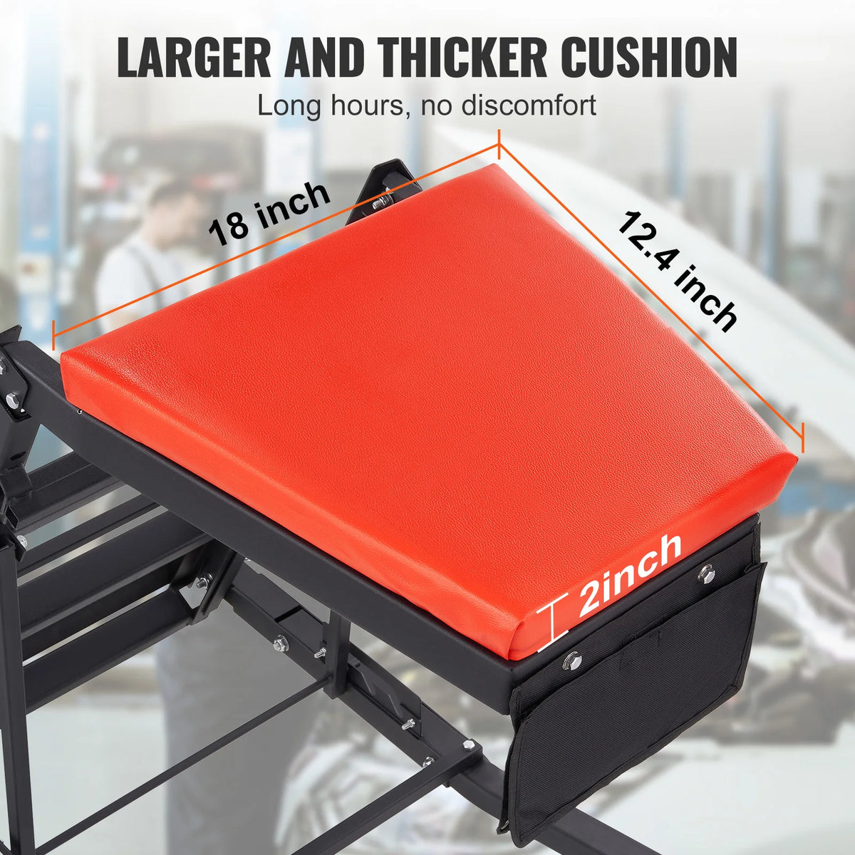 SucceBuy Adjustable Automotive Topside Creeper for Comfortable Engine Repair