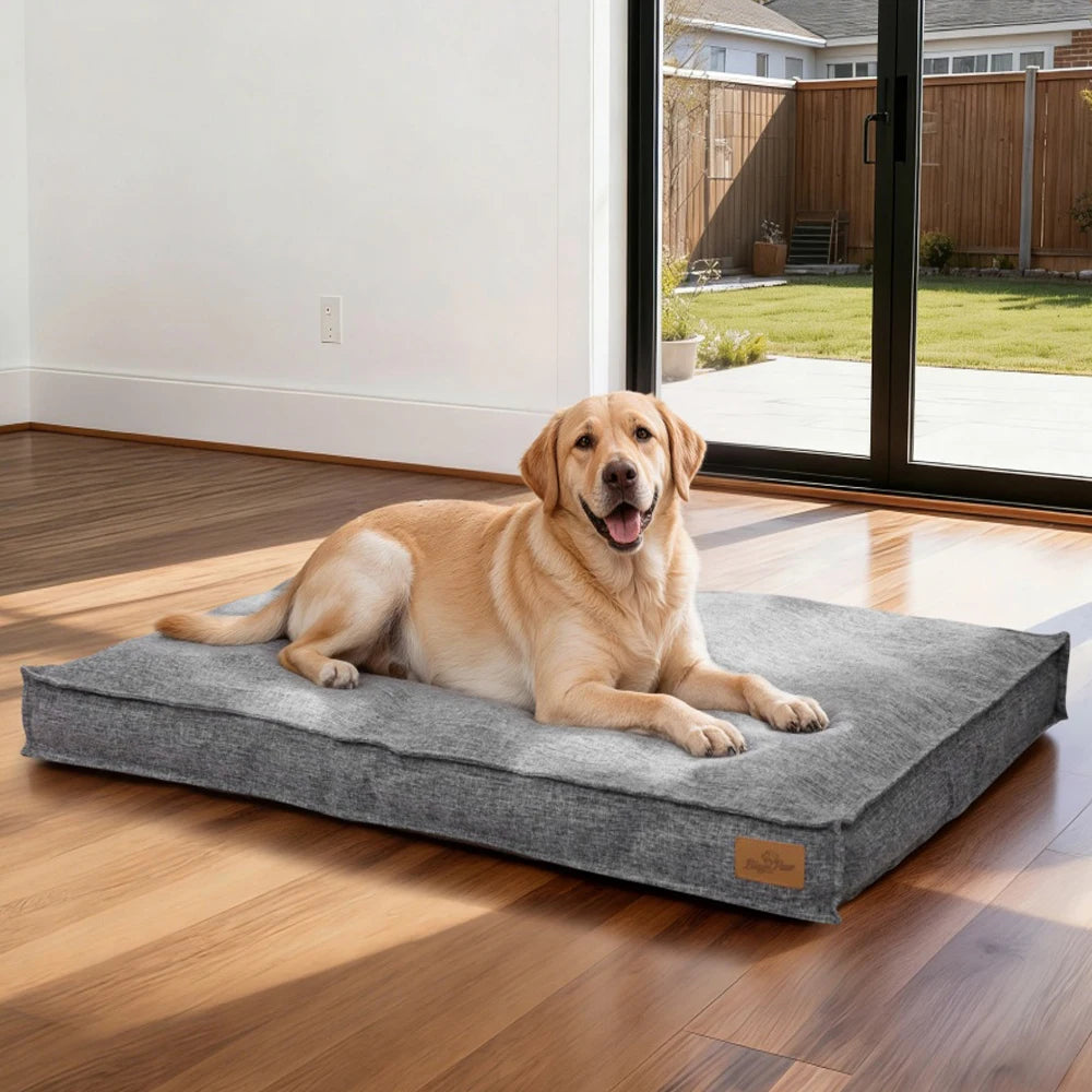 BORWART Waterproof Orthopedic Dog Bed With Washable Removable Cover