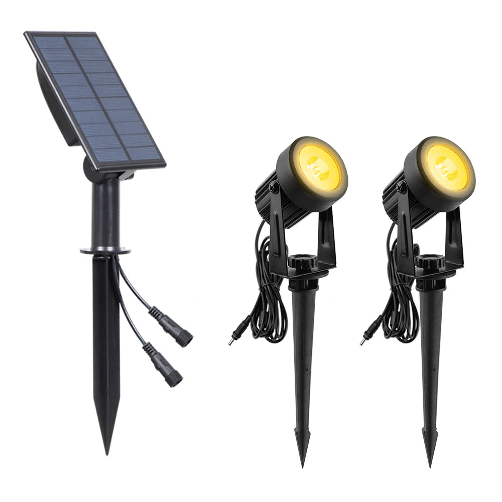 T-sunrise Solar LED Outdoor Light IP65 Waterproof Garden Decoration Lights RGB Warm/Cold White Landscape Yard Lighting Lamps