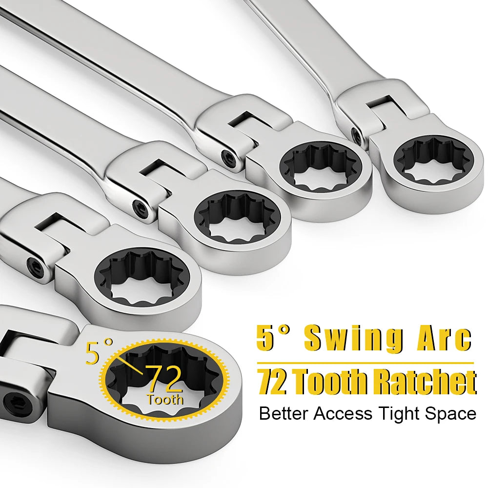 Double End Ratchet Wrench Set For Garage And DIY Repairs