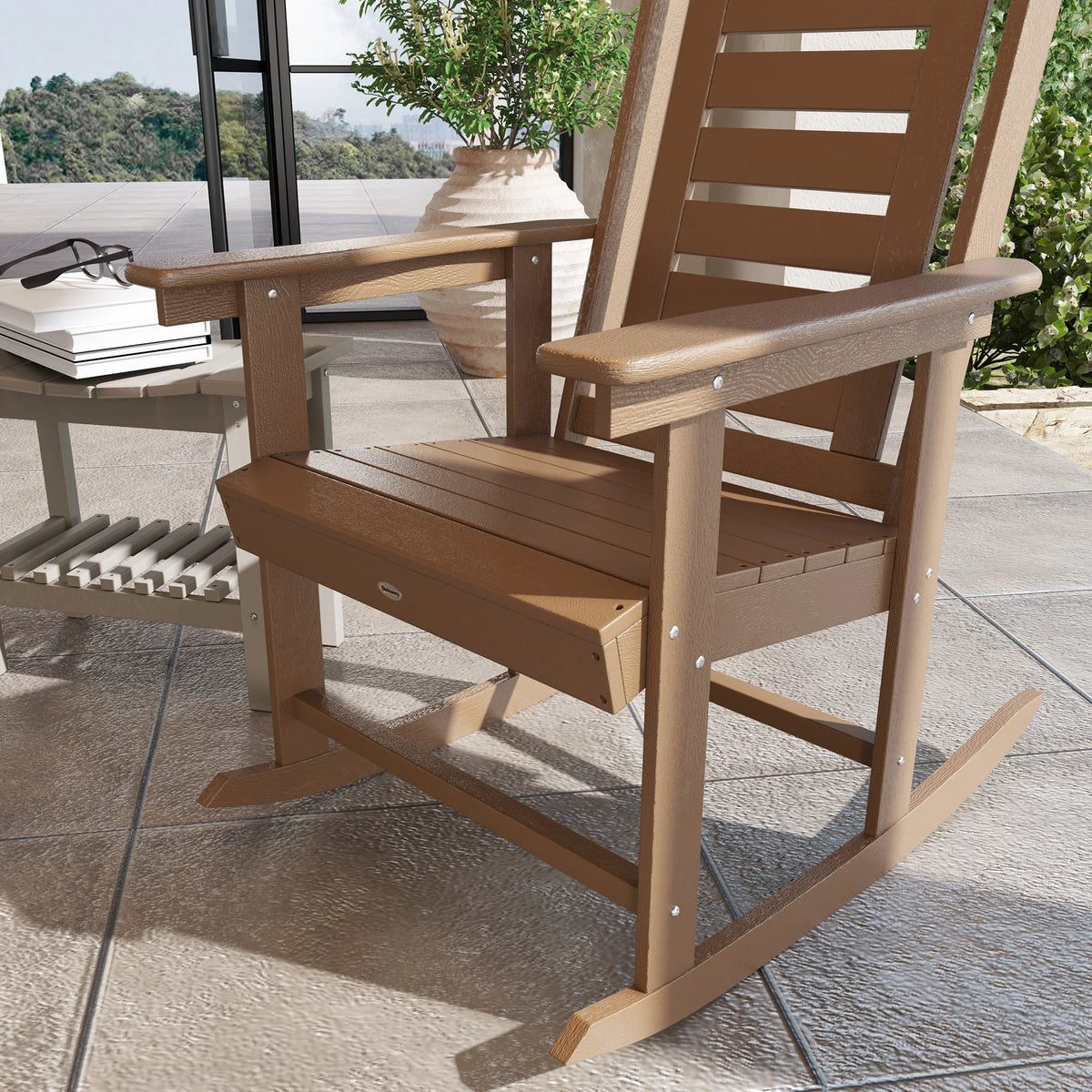 Outsunny Outdoor Rocking Chairs Set For Patio Garden Relaxation