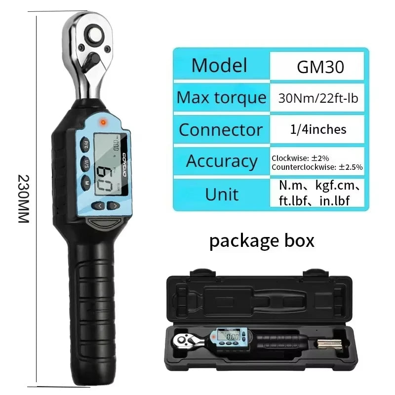 GOYOJO Digital Torque Wrench With LED Alerts For Precise Fastening