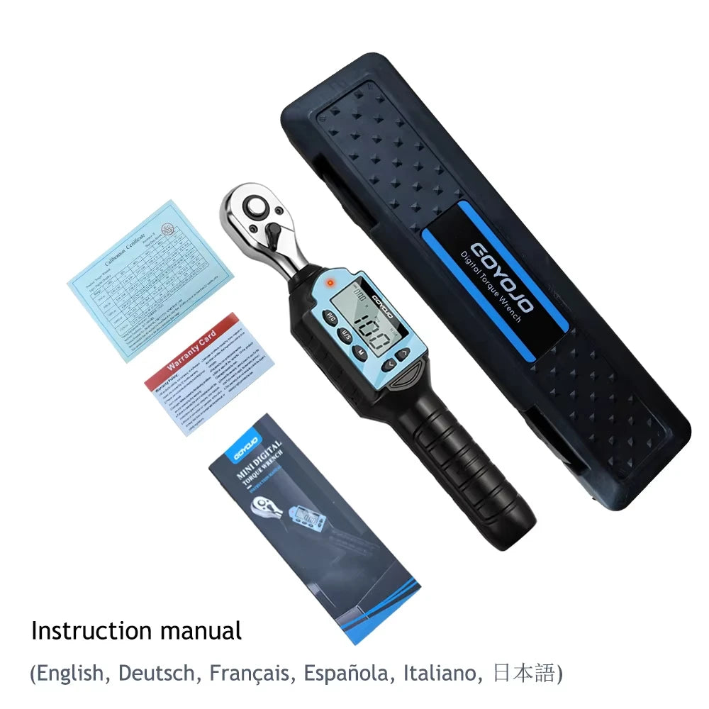 GOYOJO Digital Torque Wrench With LED Alerts For Precise Fastening