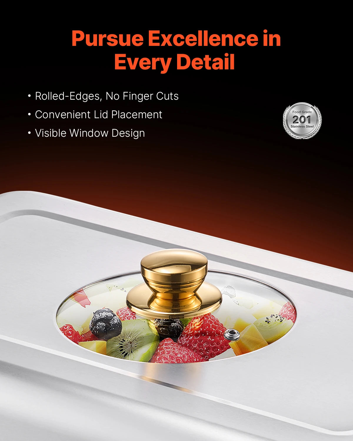 SucceBuy Stainless Steel Chafing Dish Buffet Warmer Set For Catering