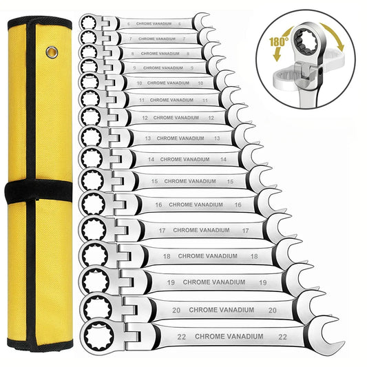 Double End Ratchet Wrench Set For Garage And DIY Repairs