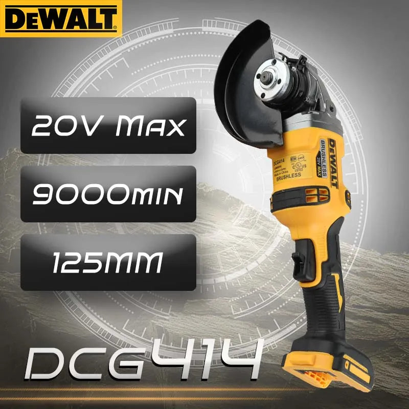 DeWalt DCG414 Brushless Cordless Angle Grinder for Cutting and Polishing