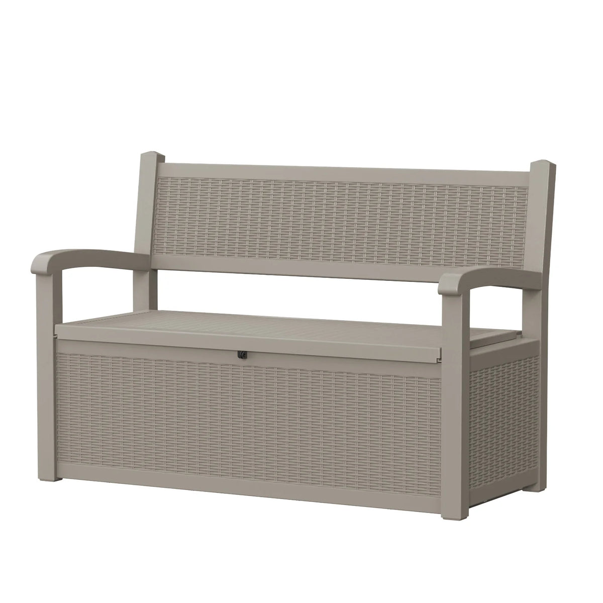 Weatherproof Outdoor Storage Bench With Resin Patio Storage Box
